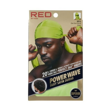 Red by Kiss Power Wave Silky Satin Durag – Green HD15 - ANNS BEAUTY SUPPLY